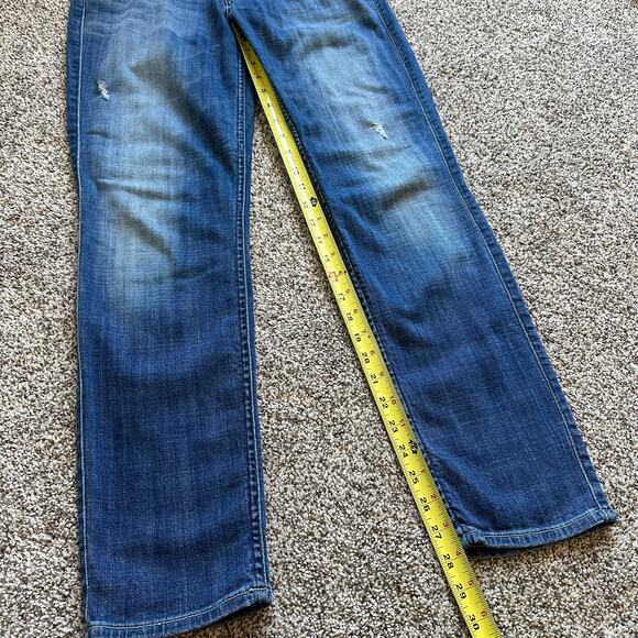 7 For All Mankind Josefina Skinny Boyfriend medium wash jeans size 26 - Picture 9 of 12